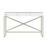 Kidsmill Intense II Kinderkamer Wit / Patinated Brass | Bedbank 90 x 200 cm + Bureau