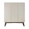 Kidsmill Sixties Kledingkast - 3-Deurs - Oatmeal / Eiken