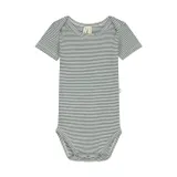 Gray Label Romper - Blue Grey/Cream - 0-3 Mnd