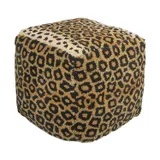 Doing Goods Leopard Poef - Klein