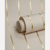 Studio Ditte Behang - Noa Lintjes - Crème & Mat Goud
