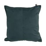 Overseas Middlestitch Velours Kussen Petrol 45 x 45 cm