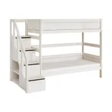 LIFETIME Kidsrooms Stapelbed Met Trapkast Whitewash