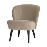 Woood Fauteuil - Sara - Fluweel Khaki