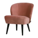Woood Fauteuil - Sara - Fluweel Oud Roze