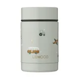 Liewood Nadja Thermos Bakje - Vehicles / Dove Blue Mix