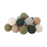 LIFETIME Lichtslinger - Cotton Ball Lights - Earthy Green