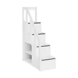 LIFETIME Kidsrooms Trap / Boekenkast Voor Verhoogde Hoogslaper Wit Gelakt