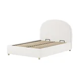 Vipack Moon Storage Bed - 140 x 200 cm - Bouclé Wit