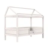 LIFETIME Kidsroom Huisbed 4‑In‑1 – Premium Rolbodem - White Wash 