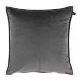 Overseas Middlestitch Kussen - 60 x 60 cm– Velours – Anthracite 