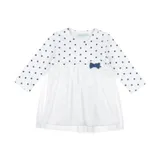Feetje Classic Stip/Tule Jurkje Wit Mt. 62