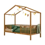 Bopita Robin Huisbed 90x200 cm Met Poten - Rose Wood