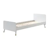 Vipack Billy Bed Satin White 90 x 200 cm