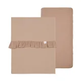 Koeka Faro Ruffle Set Ledikant - Laken En Hoeslaken - Caffe