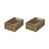 Liewood Weston Opberg Box M - 2 Stuks - Oat