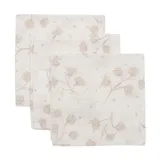 Jollein Hydrofiel Monddoekje - Leafy Dreams 31x31 cm - 3 Stuks