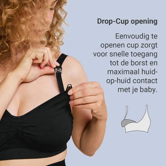 Carriwell Padded Voedingsbh Zwart