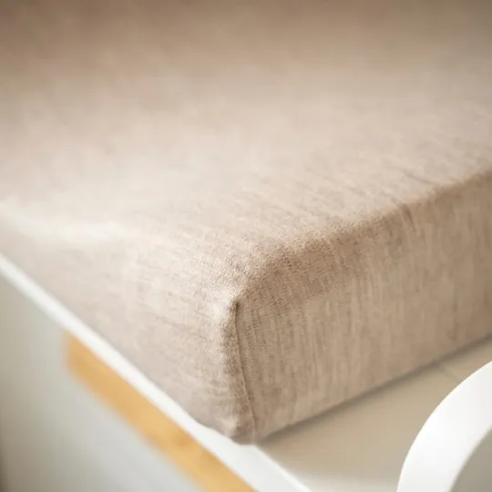Baby’s Only Aankleedkussenhoes – Merino Fine – Meadow Sand