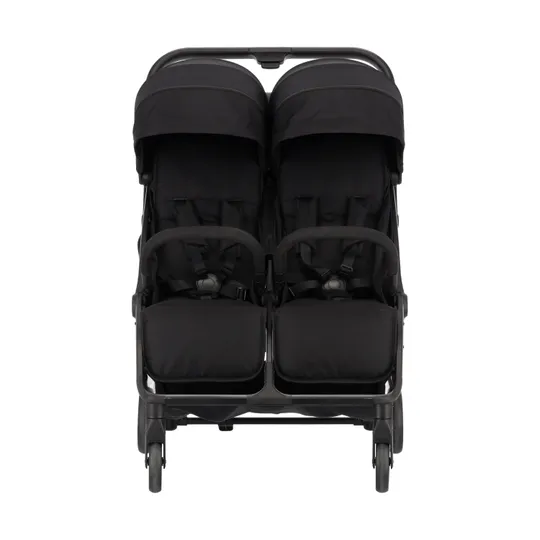 Puck Tweelingbuggy Compleet - Nicky - Zwart