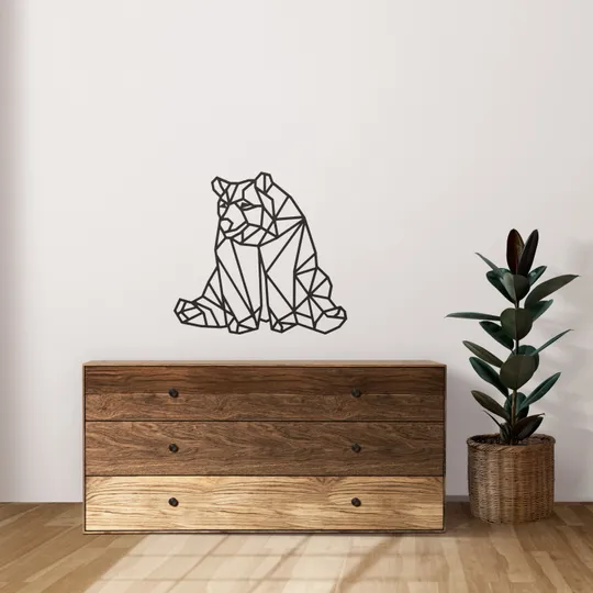  Casa Sentir Luie Beer Wanddecoratie - Medium