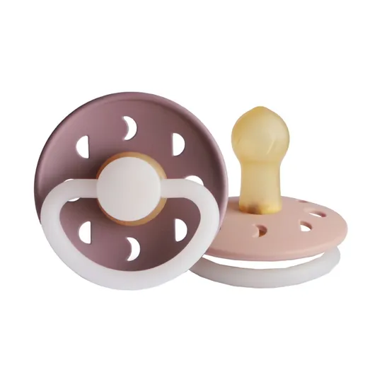 FRIGG Moon Glow Fopspeen Mauve / Blush 2 Stuks
