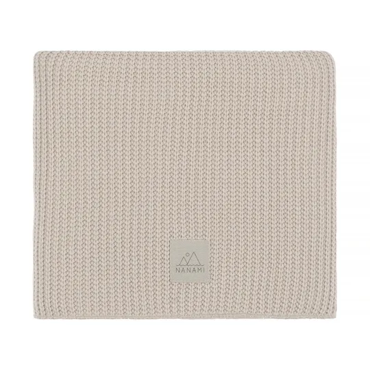 Nanami Junior Deken Rib Knit - Beige - 100 x 150 cm