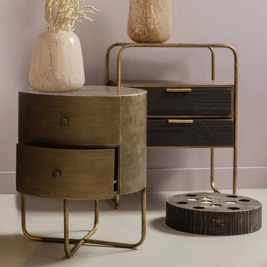 BePureHome Glossy Kastje - Metaal - Antique Brass