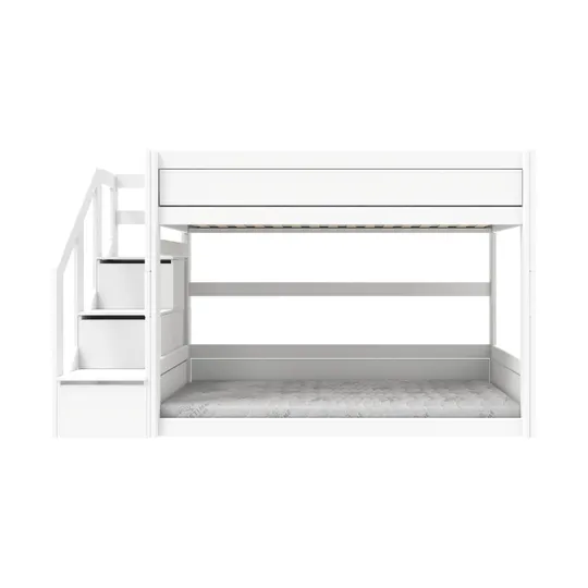 LIFETIME Kidsrooms Laag Stapelbed Met Trapkast - Rolbodem