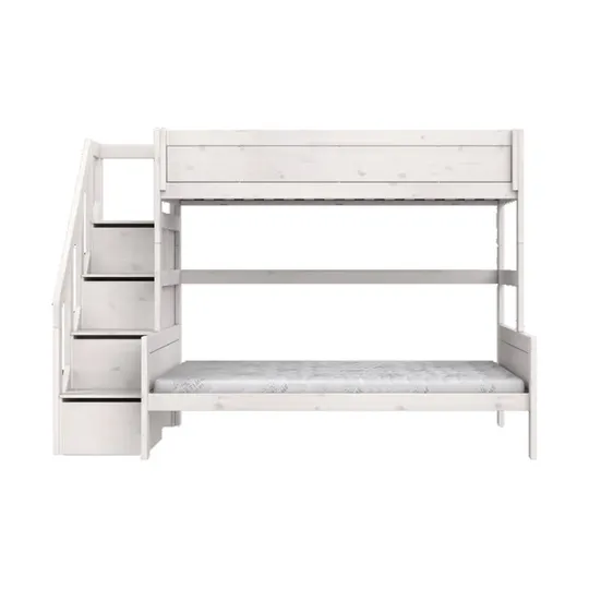 LIFETIME Kidsrooms Stapelbed Family - 90+140 - Met Trapkast / Premium