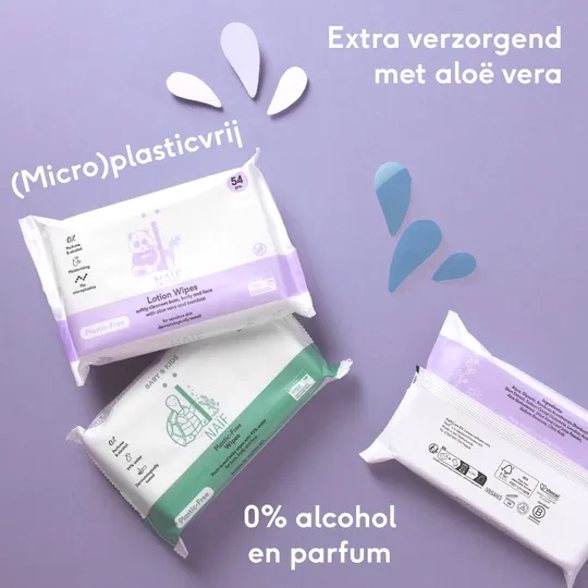 Naïf Lotion Billendoekjes - 8-Pack