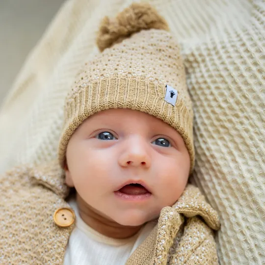 Klein Baby Cardigan - Beige Melange