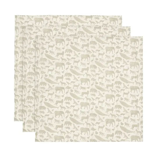 Jollein Animals Multidoek - Hydrofiel - 3 Stuks