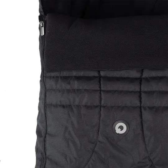 Qute Q-Cocoon Fleece Voetenzak - Zwart