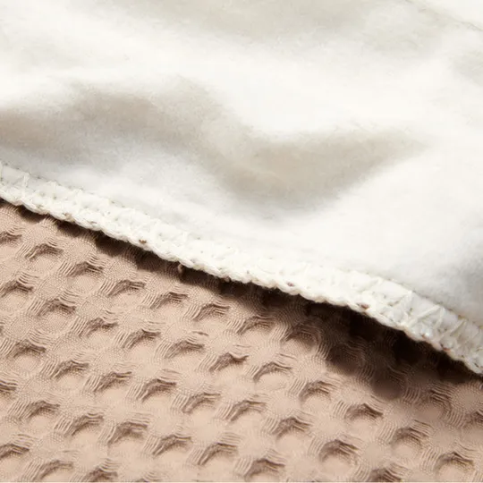 Koeka Wafel Amsterdam Wiegdeken - Cotton Fleece - Caffe