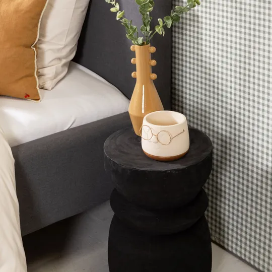 Woood Bikkel Kruk - Hout – Zwart 