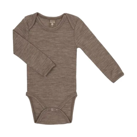 Smallstuff Drop Needle Romper - Wol - Mt. 56 - Nature