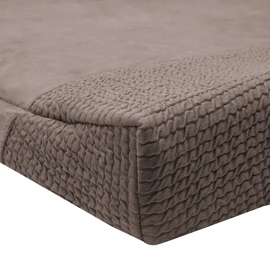 Witlof for kids Waves Aankleedkussenhoes - 70 x 50 cm - Warm Grey