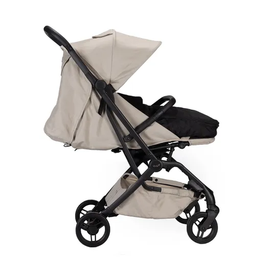 Qute Q-Cocoon Fleece Voetenzak - Zwart