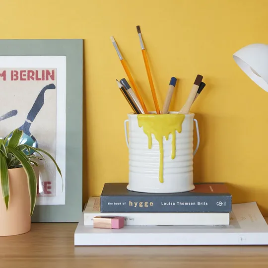 Balvi Painty Pennenhouder – Geel 
