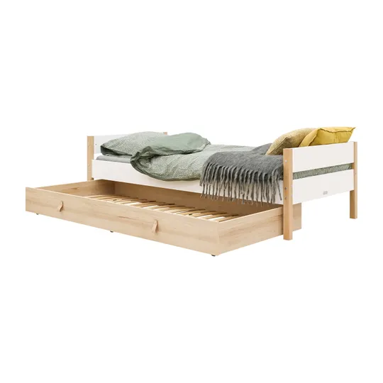 Bopita Lucas Bed - 90 x 200 cm - Wit / Naturel