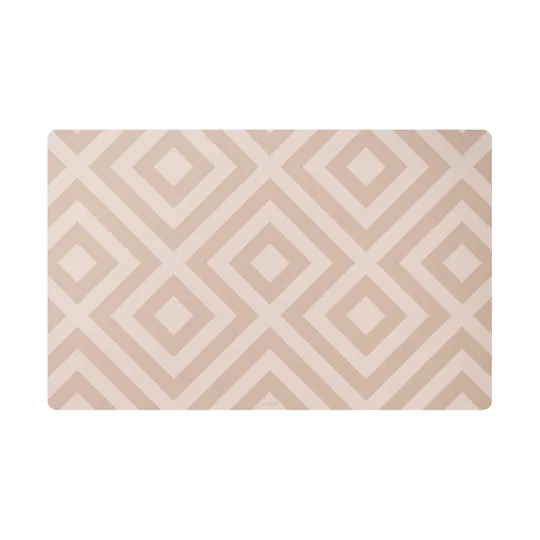 Eeveve Bureau Mat - Modern Blocks - Desert Sand