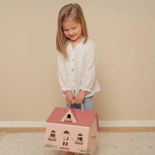 Little Dutch Houten Poppenhuis - Small - Pink