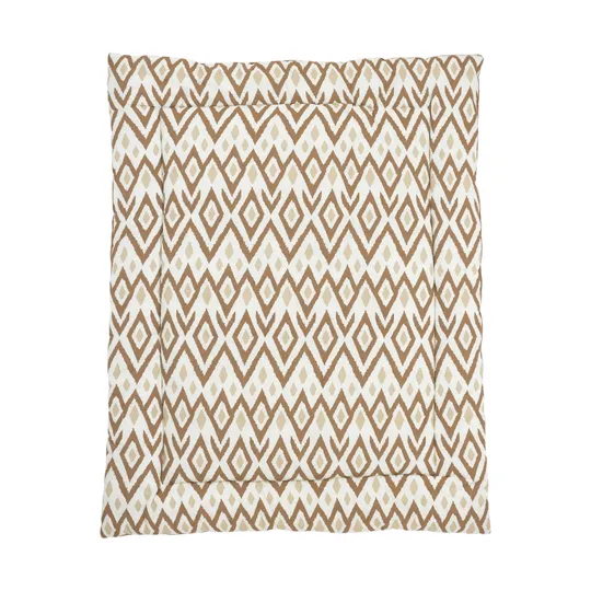 Meyco Ikat Boxkleed Sand / Toffee 77 x 97 cm