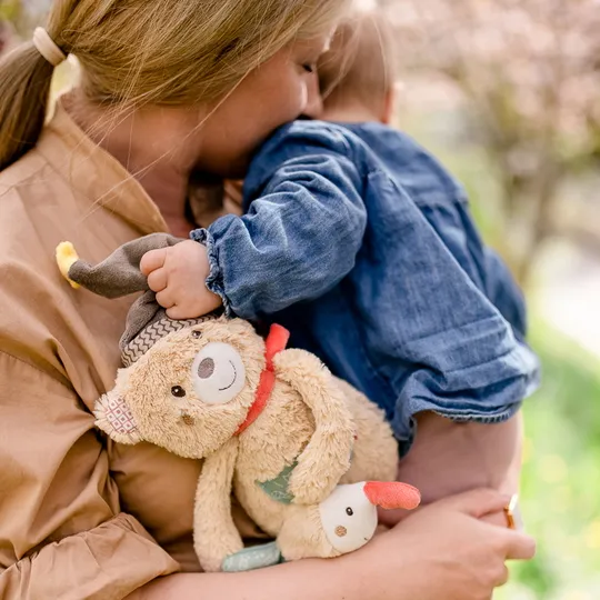 Fehn Activity Knuffelbeer - Bruno - Beige