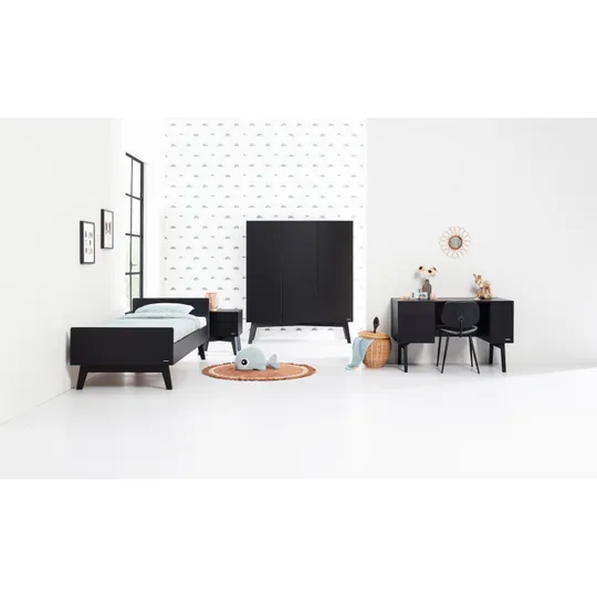 Kidsmill Sixties Nachtkastje Zwart Mat