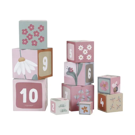 Little Dutch Flowers & Butterflies Stapelblokken