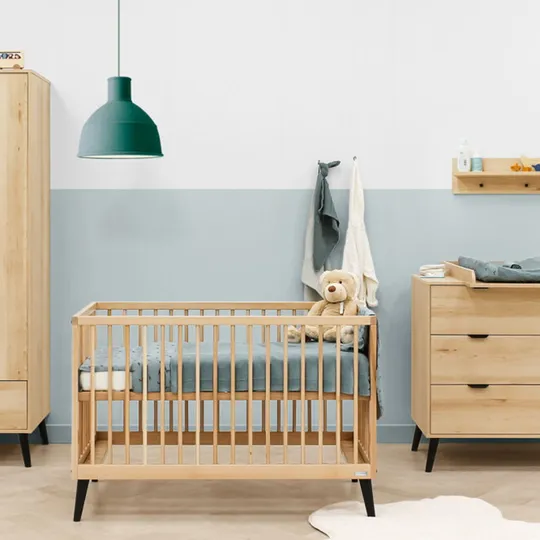 Bopita Fay Babykamer Naturel / Mat Zwart