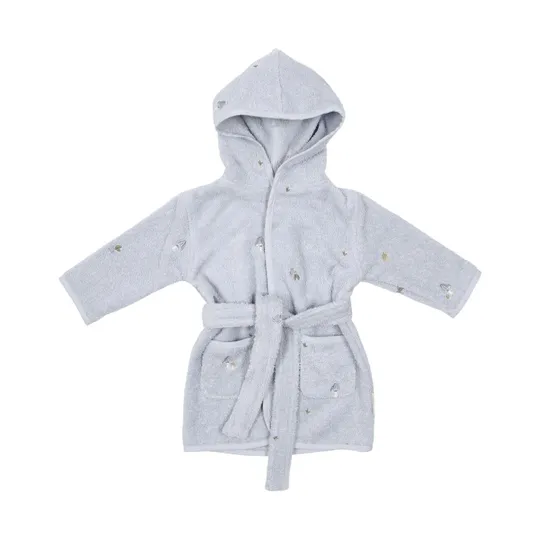 Little Dutch Badjas Geborduurd - Maat 86/92 - Blue
