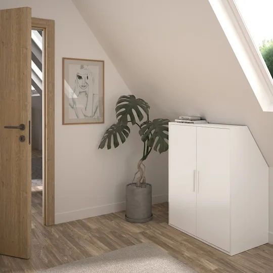 Diagone Onderkast Schuine Wand 2-Deurs